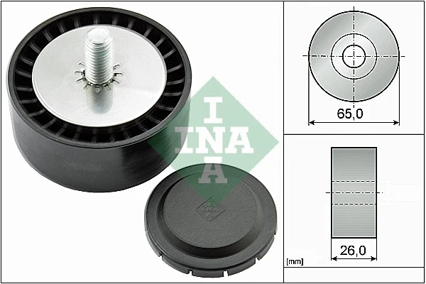 Deflection/Guide Pulley, V-ribbed belt